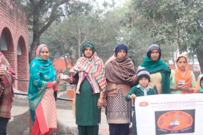 पहला कदम फाउंडेशन का मनाया मतदाता दिवस