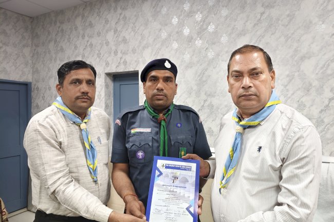 जिला सचिव बनने पर सुदेश सहरावत को किया सम्मानित 