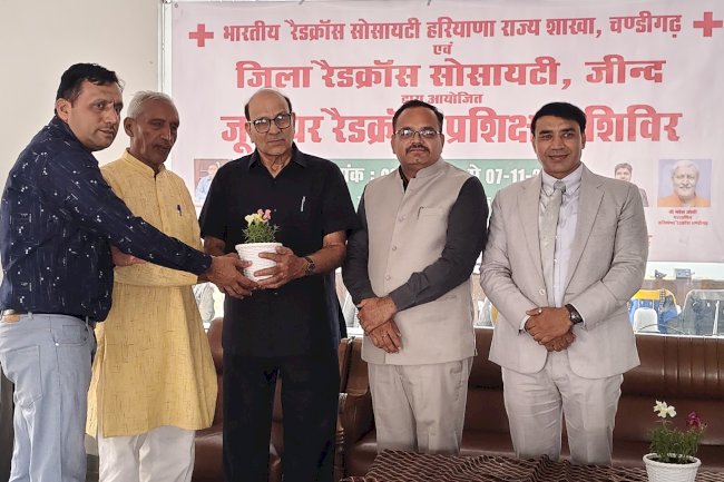  पांच दिवसीय  जूनियर रेड क्रॉस कैम्प का शुभारंभ  