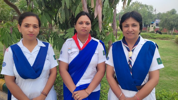 गाइड विंग, पीटी उषा ओपन ग्रुप ने किया पौधा रोपण 