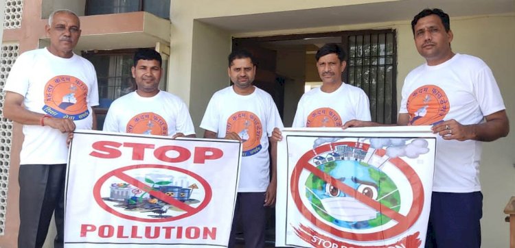 पहला कदम फाउंडेशन ने प्रदूषण मुक्त अभियान चलाया 