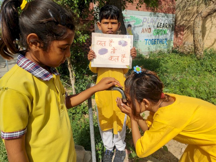 पहला कदम फाउंडेशन व कब बुलबुल ने मनाया विश्व जल दिवस 