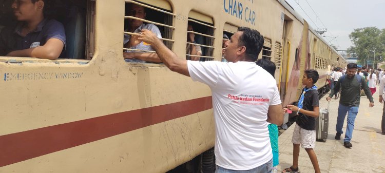 पहला कदम फाउंडेशन की तीन दिवसीय जल सेवा का समापन 