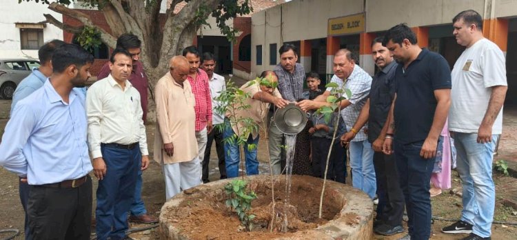 शिक्षा विभाग के सहयोग से पहला कदम फाउंडेशन ने चलाया पौधा रोपण अभियान 
